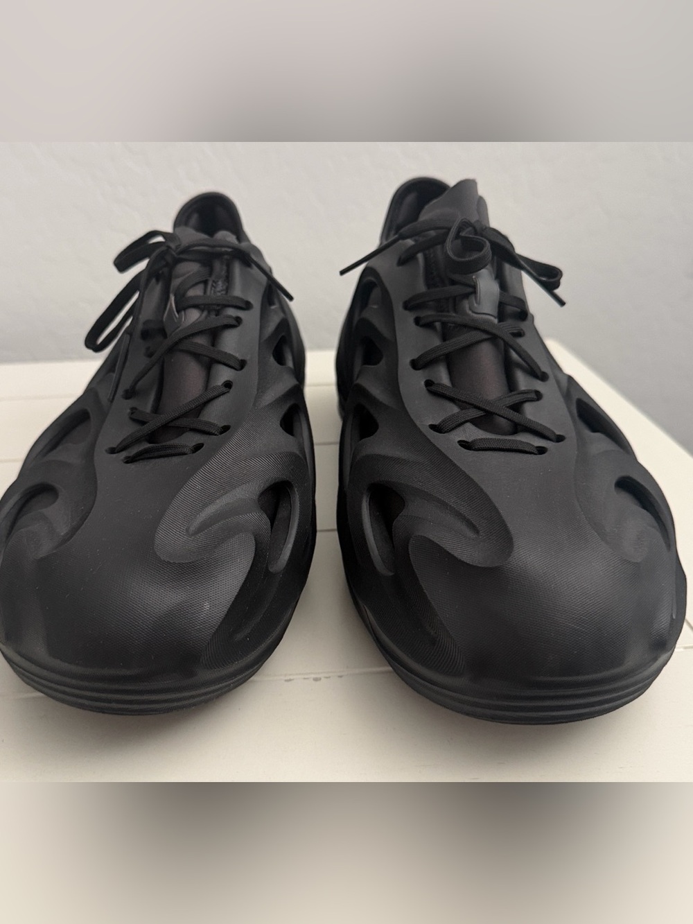 Adidas AdiFom Q Size 13 Men's All-Black Sculpted Athletic Sneakers - Picture 2 of 4